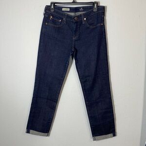 AG The Stevie Rollup Ankle Blue Jeans, 29R